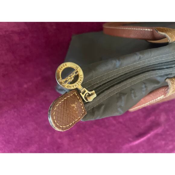 LONGCHAMP Le Pliage Original Tote Bag in Gray LAPTOP TRAVEL Purse - Picture 6 of 9